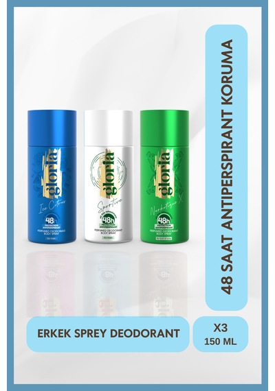 Erkek Deodorant Set 3x150 Ml Ice Citrus - Sportive - Narkotique X
