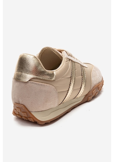 Flux Bej Süet Kadın Günlük Sneaker Bej