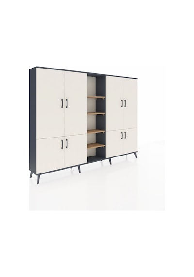 Arges Dolap 14 Raflı 8 Kapaklı 220x30x163 Antrasit-aytaşı/çam Aytası/atlas Çam - Antrasıt Arges Dolap 14 Raflı 8 Kapaklı 220x30x163 Antrasit-aytaşı/çam Aytası/atlas Çam - Antrasıt