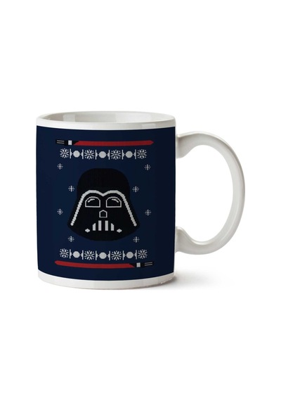 Darth Vader Light Saber Star Wars Christmas Knit İki Tarafı Baskılı Kupa Bardak