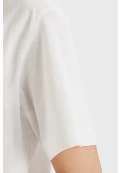 Calvin Klein Bayan T Shirt Lv047f801g Yaf Beyaz BEYAZ