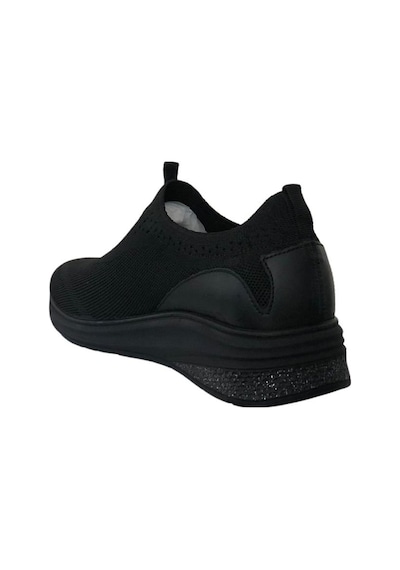 Forelli 30007-G Elvin Siyah Kadın Comfort Spor Ayakkabı Siyah