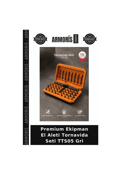 Premium Ekipman El Aleti Tornavida Seti Tts05 Gri