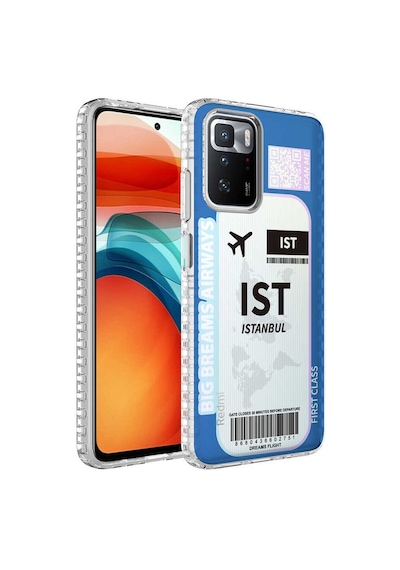 Xiaomi Redmi 10 Kılıf Airbag Kenarlı Renkli Desenli Silikon Zore Elegans Kılıf