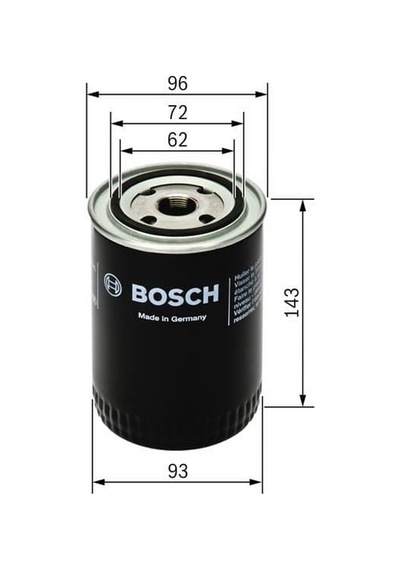 BOSCH F026407083 Yağ Filtresi Ducato Maxi 17 20 160 09- / Boxer / Jumper 3.0 Mtj