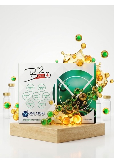 One More B12 Plus Transdermal Vitamin Bandı B12, Folik Asit, C & D Vitamini - 32 Adet