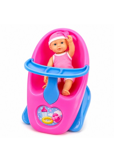 Can Oyuncak Bebek Taşıma Koltuğu Pembe Mavi 001