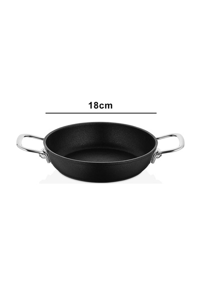 Dark Yanmaz Yapışmaz Titanyum Kaplama Sahan 18 Cm Siyah