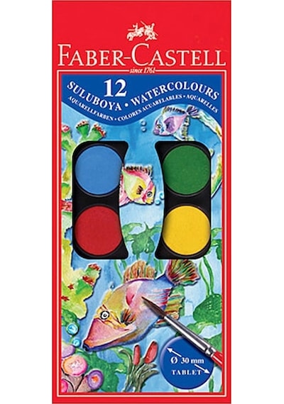 Faber-Castell Küçük Boy Sulu Boya 12'li 125011