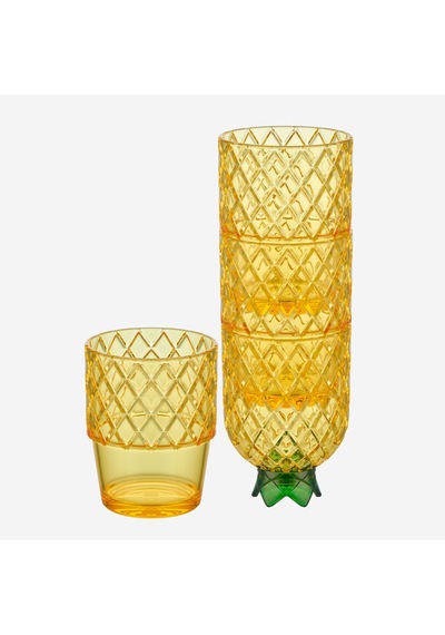 Sarı Akrilik Su Bardağı 250 Ml
