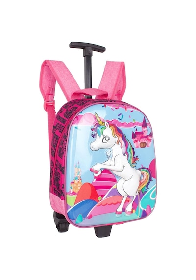 Bagacar Mn Unicorn Tekerlekli Kız Çocuk Sırt Çantası