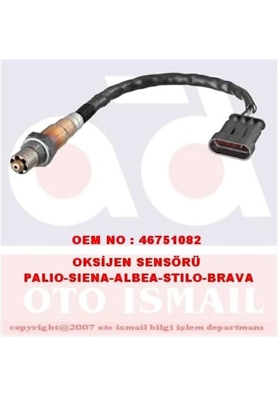 BOSCH 258006206 OKSİJEN SENSÖRÜ PALIO ALBEA LINEA DOBLO BRAVO II