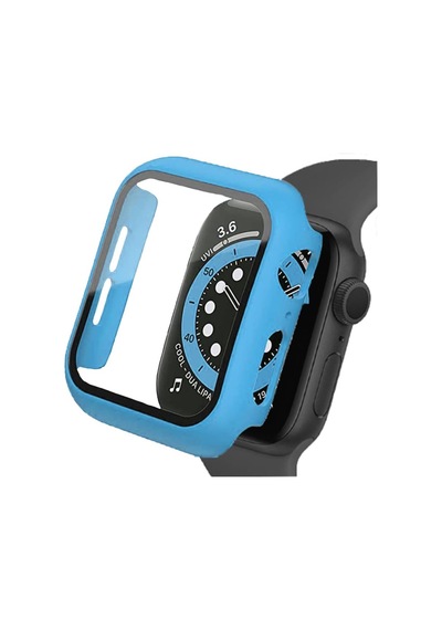 BİNANO Apple Uyumlu  Watch 38MM SENSE KASA VE EKRAN KORUYUCU AÇIK MAVİ