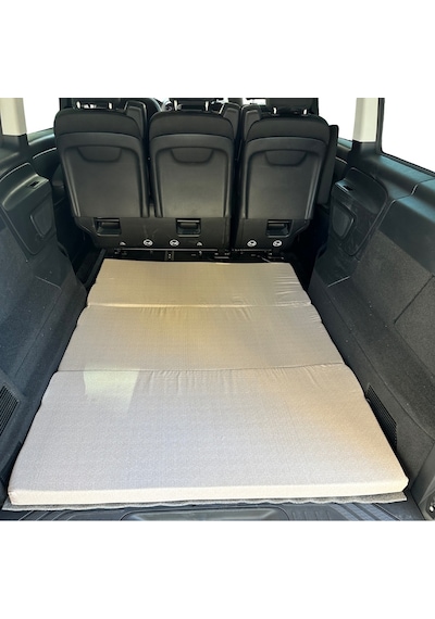 Araç Yatağı Sünger Katlanabilir Oto Yatağı Üniversal 120x180x6 Cm-tesla Ve Birçok Modele Uygun-krem