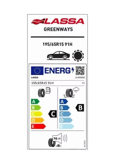 Lassa 195/65 R15 91H Greenways Yaz Lastiği 2023 Üretim