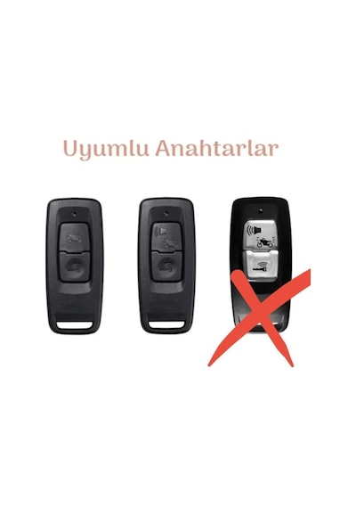 Gma Keys Honda Pcx 2021-2022-2023-2024-2025 Yılı Model Nano Anahtar Kılıfı Beyaz Gümüş Renk/ Forza Için Uymaz