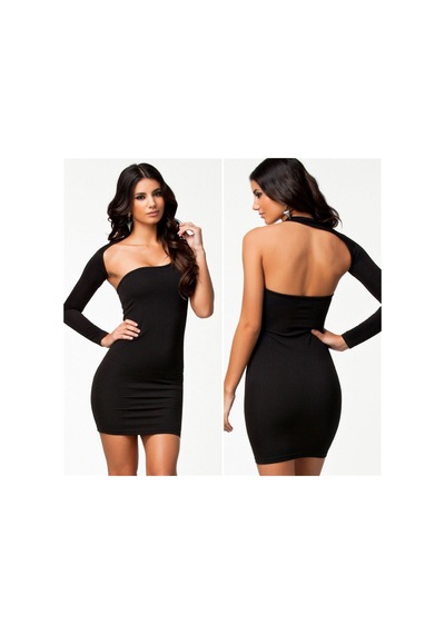 Asimetrik Mini Elbise - Mydr-865782 Çok Renkli