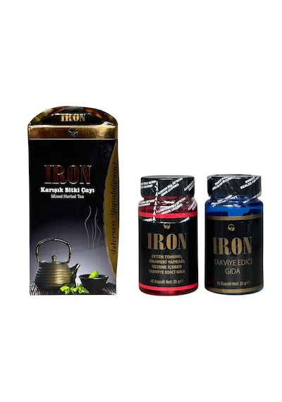 Iron Tea Çay 45'li + Iron Takviye Edici Gıda 45'li