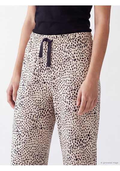 Lcw Dream Pembe Leopar Desenli Kadın Pijama Altı