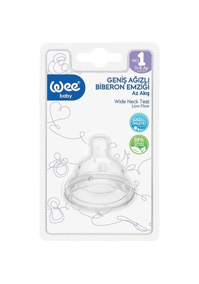 Wee Baby Geniş Ağız Biberon Emziği 828 10'li Paket