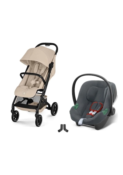 Cybex Beezy Travel Sistem Almond Beige & Aton Steel Grey