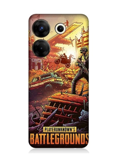 Tecno Camon 20s Pro Uyumlu Pubg Oyun Desenli Silikon Kılıf