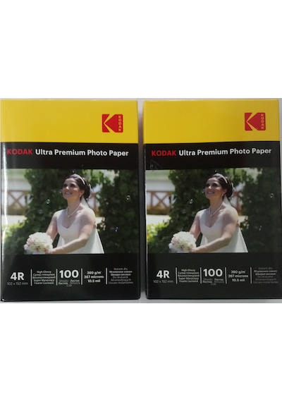 Kodak 10X15 260 G Gram 2 Paket Parlak Inkjet Fotoğraf Kağıdı