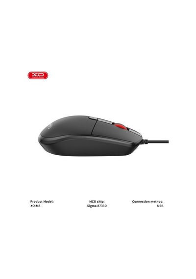 Özel Üretim Tak Kullan Standart Fare Kontrol Aracı Kablolu Mouse 2000 Dpı M8