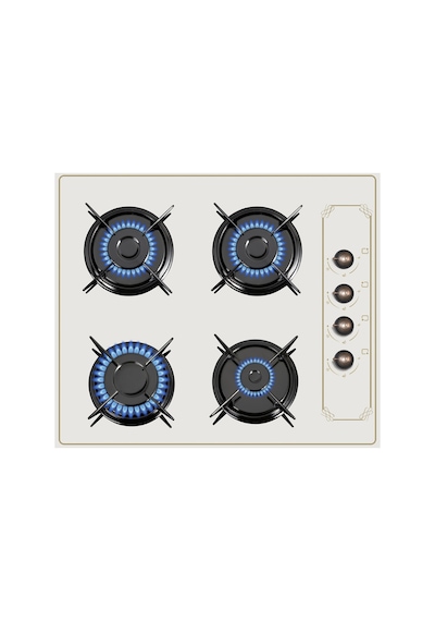 Kumtel Rustik B66-SF2 + KO-40TAHDF + DA6-835 Bej Cam Ankastre Set