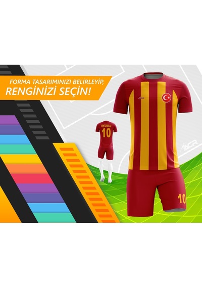 Acr Giyim Kişiye Özel Futbol Forması - Dizayn : Çizgili
