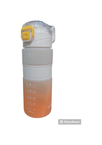 Color Rainbow Matara 600 Ml Beyaz-sarı Kapaklı