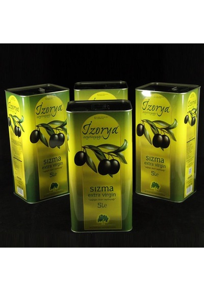 Naturel Sızma Zeytinyağı 5 Lt Teneke Koli 4 Adet