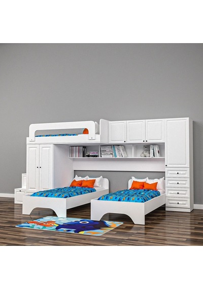 Power Genç Odası Takımı Mdf Sis Gri Power Genç Odası Takımı Mdf Sis Gri