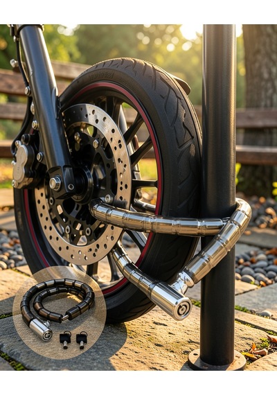 Motosiklet Güvenlik Kilitli 22 Mm Kalın Çelik Yapı Uczzz150cmmotorkilit-2 Belirtilmemiş