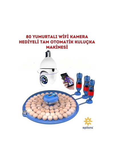 Tam Otomatik Kuluçka Makinesi 80-240 Yumurta Kapasiteli Çift Viyollü 220v Bx-316171