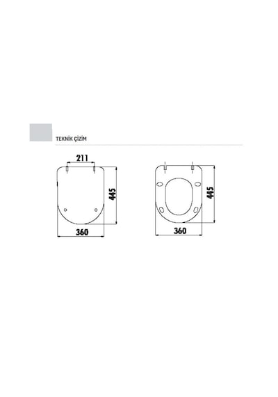 Creavit Free Asma Klozet Fe320.bm + Duck Yavaş Kapanan Kapak Mat Basalt 2'li Set Gri