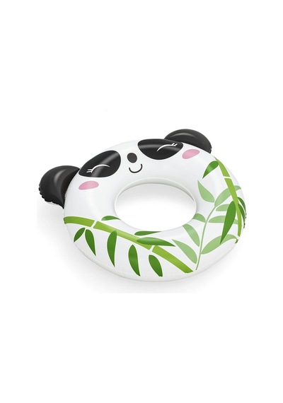 Panda Figürlü Çocuk Deniz Havuz Yüzme Simidi - 80 Cm - 3 - 6 Yaş Arası 36351 Çok Renkli