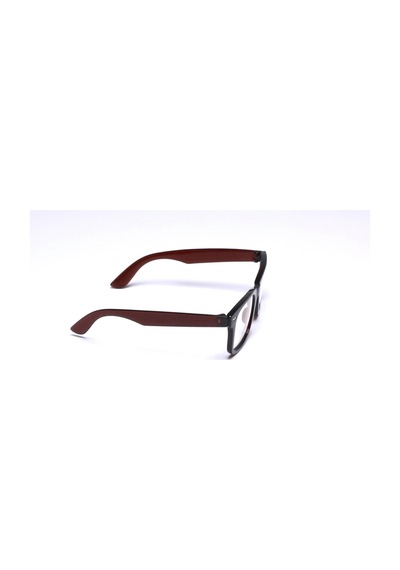 Wayfarer Kahve Mavi Işık Koruyucu Optik Uyumlu Çerçeveli Gözlük Şeffaf