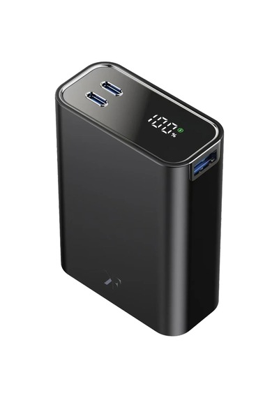 Pw501 20.000 Mah Dijital Göstergeli 2 Adet 45w Type-c Ve 22.5w Usb Çıkışlı Şarj Pd Hızlı Şarj Powerbank - Siyah