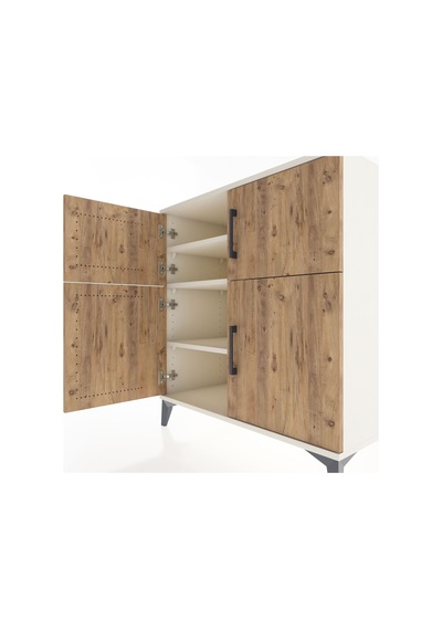 Hyperion Şifonyer 3 Raflı 4 Kapaklı 88x44x96 Aytaşı-çam Aytaşı