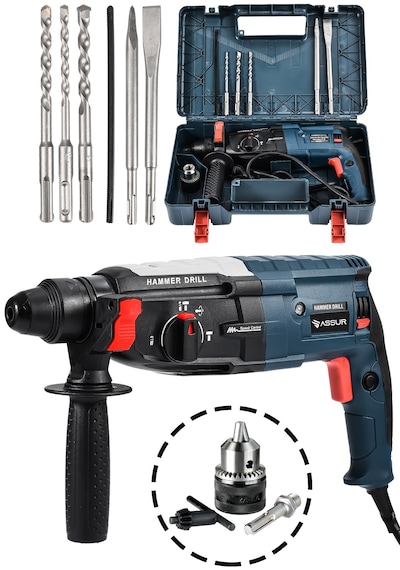 Assur ASR501 2-28MM 850W Darbeli Kırıcı Delici Hilti Mavi Assur ASR501 2-28MM 850W Darbeli Kırıcı Delici Hilti Mavi
