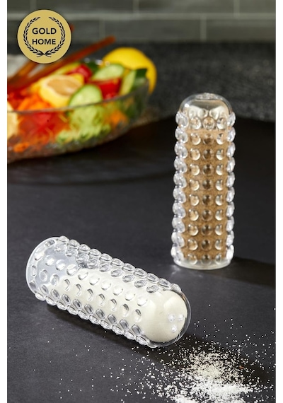 Lexroo 2 Li Boncuklu Plastik Mika Tuzluk Biberlik Baharatlık Boncuk Serisi Çok Renkli