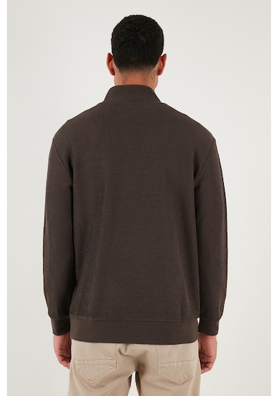 Buratti Pamuklu Regular Fit Yarım Fermuarlı Dik Yaka Erkek Sweat 5905716 Koyu Kahve Buratti Pamuklu Regular Fit Yarım Fermuarlı Dik Yaka Erkek Sweat 5905716 Koyu Kahve