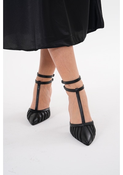 Wolk Shoes Kadın Topuklu Stiletto Ayakkabı Siyah