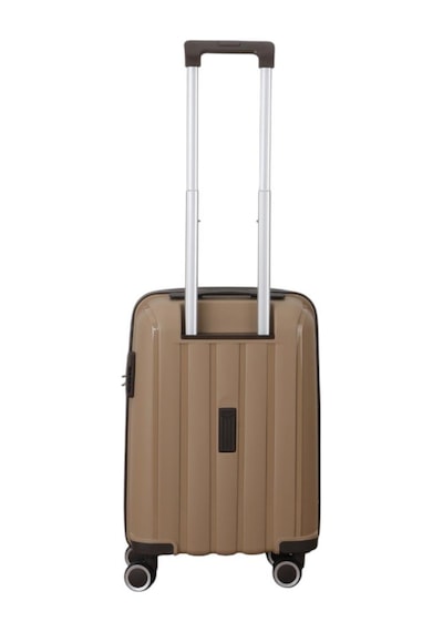 Mçs 3lü Set Kırılmaz Silikon Seyahat Valizi Bavulu V305 Şampanya/acıkahve Bej