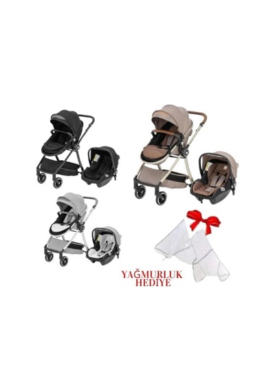 Bebeğinizin Tüm İhtiyaçları Yeni Doğan Beşik+bebek Arabaı+puset+babynest+yürüteç+mama Sandalyesi Pembe/kahve