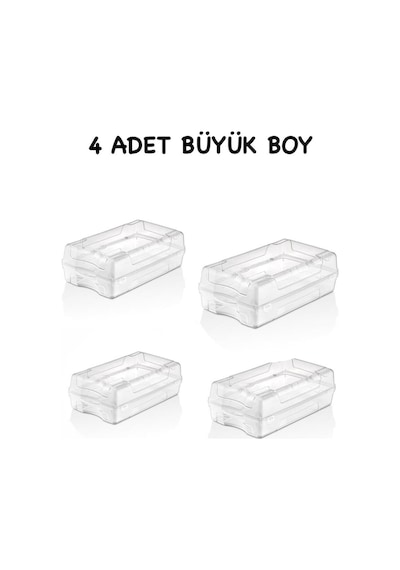 4 Adet Erkek Ayakkabı Saklama Kutusu Büyük Boy Bagaj Ve Tatil Ayakkabı Ayakkabılık Düzenleyici Plast Diğer
