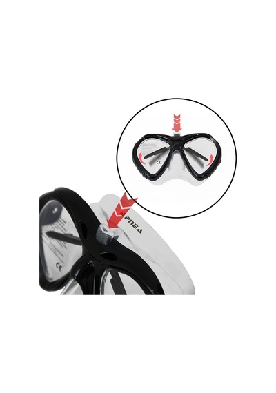 Apnea Wiper Dalış Maskesi Tempered Class 001