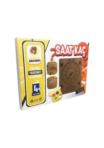 Moon Beavers Saat Kaç Ahşap Eğitici Oyun