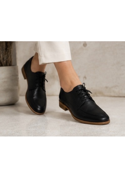 N Napa Shoe Np.7012.siyah Deri Ayakkabı